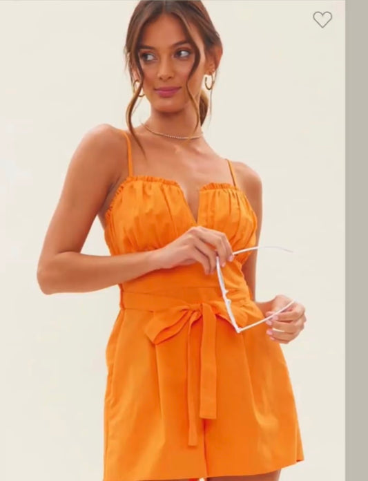 Orange Romper