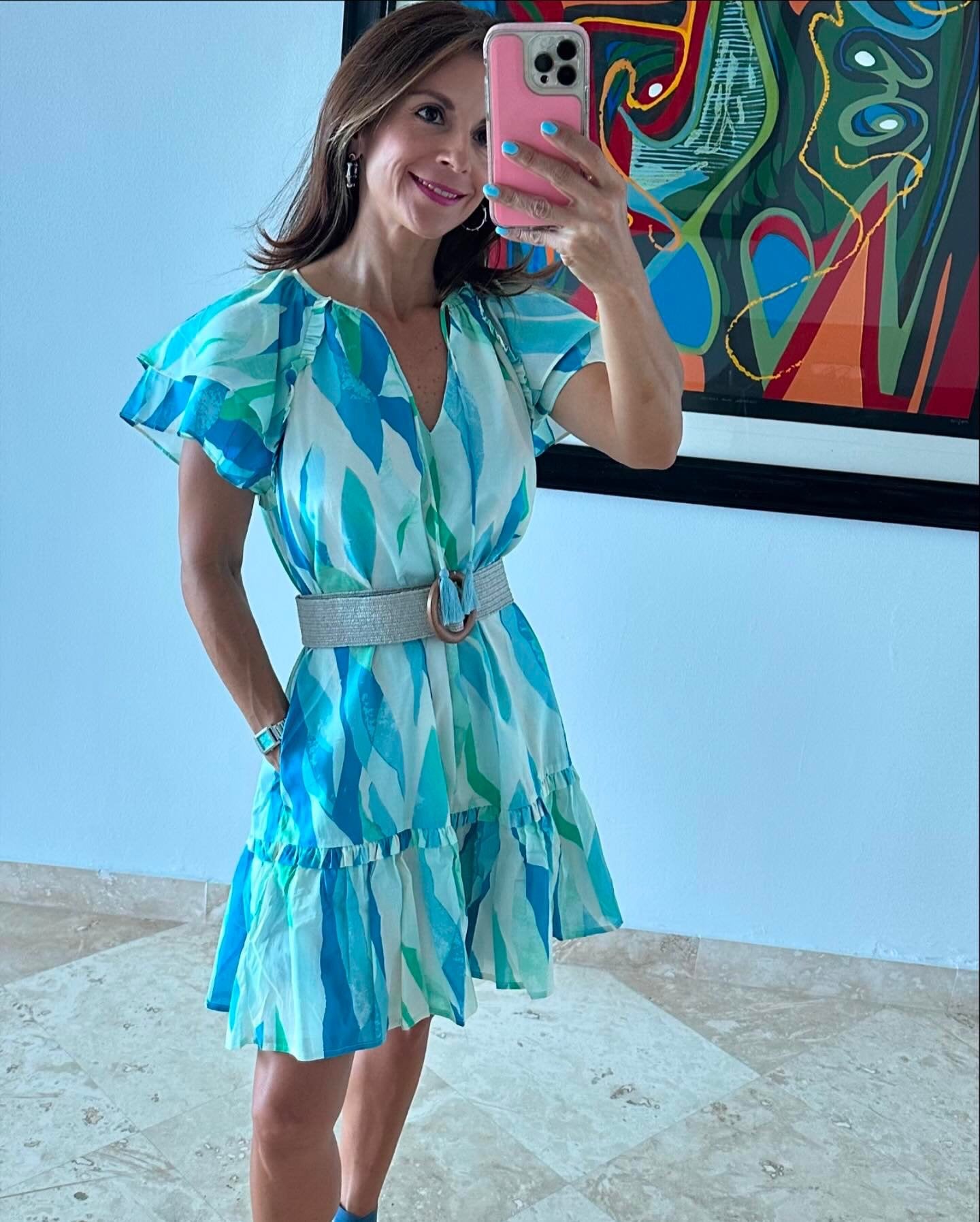 BLUE WAVES DRESS