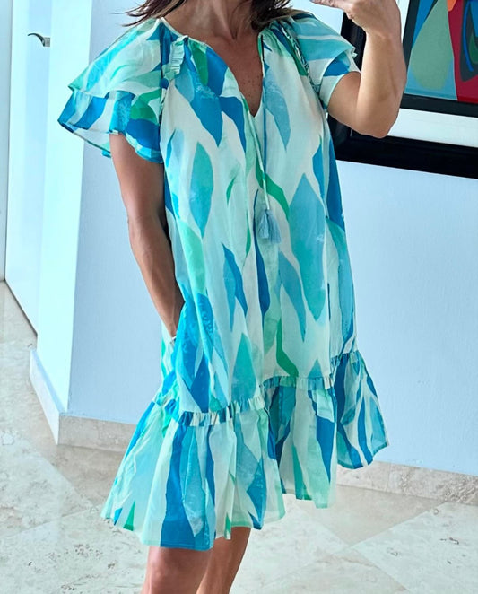 BLUE WAVES DRESS