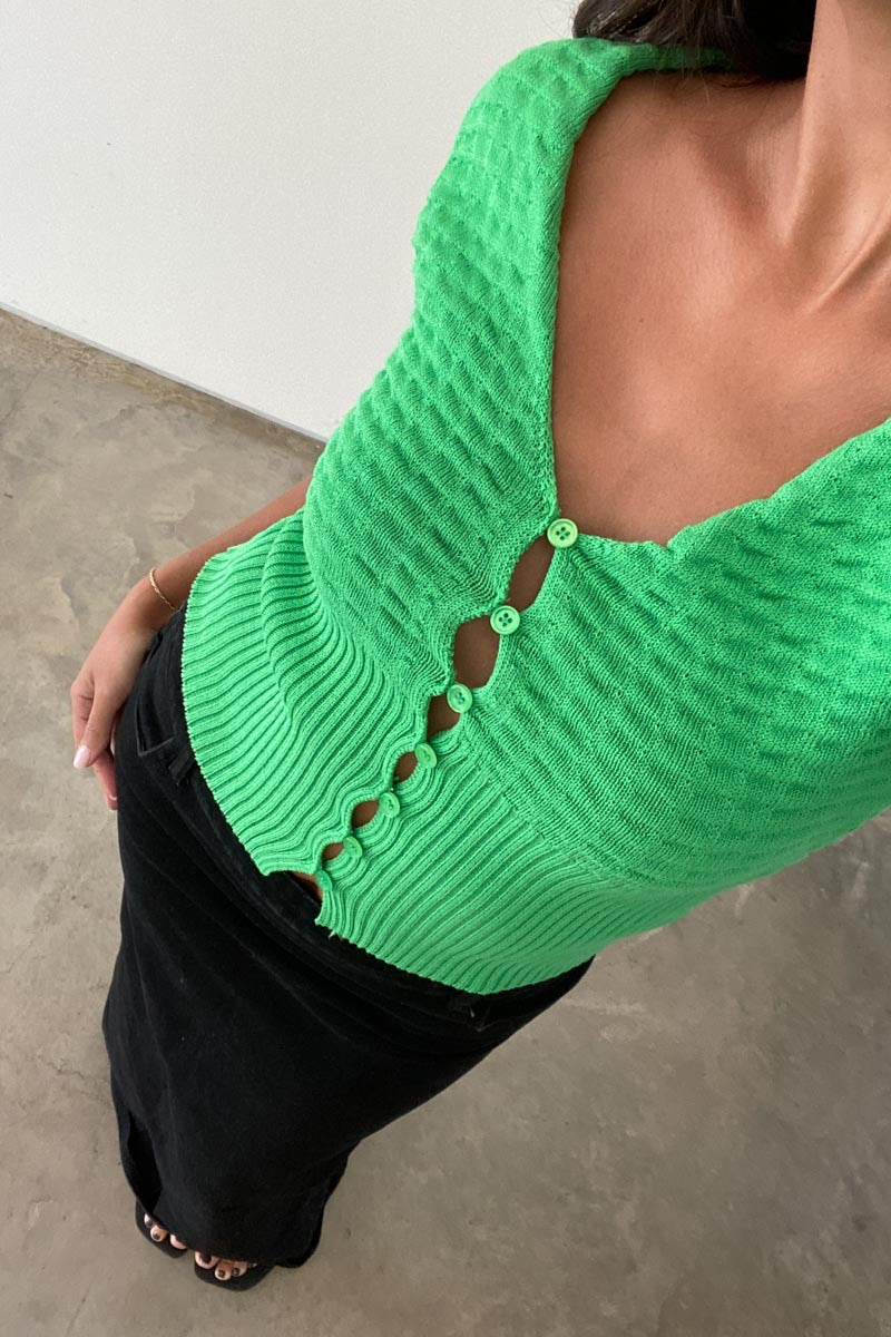 Green Sweater  Top