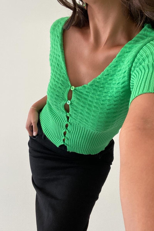 Green Sweater  Top