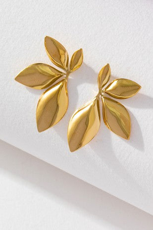 Golden Leaf Earrings