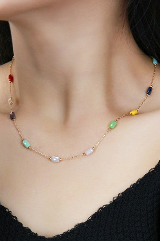 Opal/ Multi Stones Necklace