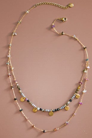 Double Layer Beads Necklace