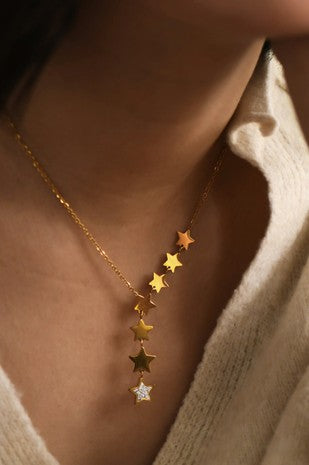 Stars Lariat Necklace