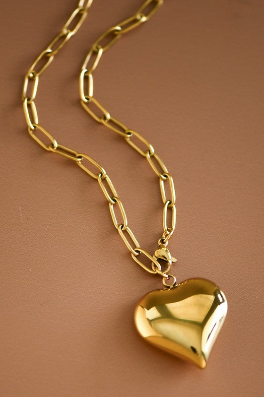 My Heart Clip Necklace