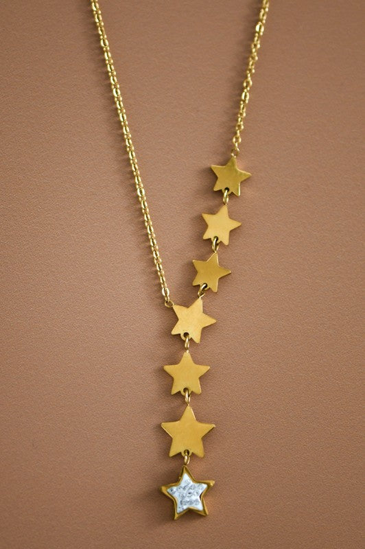 Stars Lariat Necklace