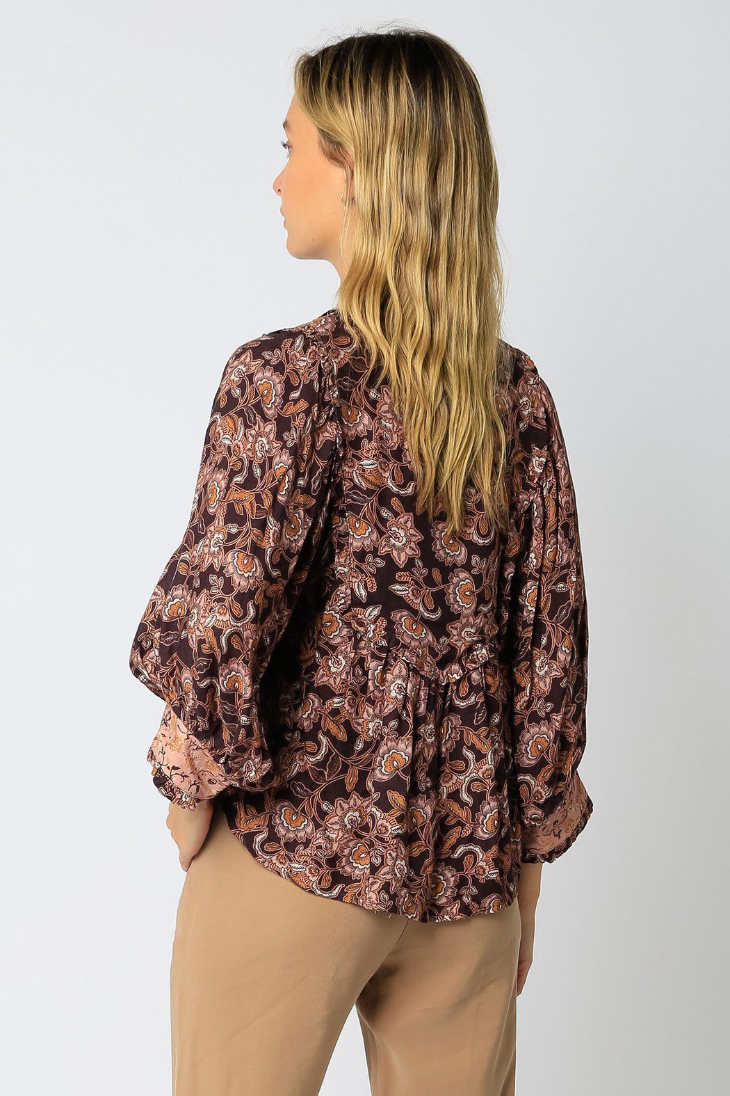 Plum Paisley Top