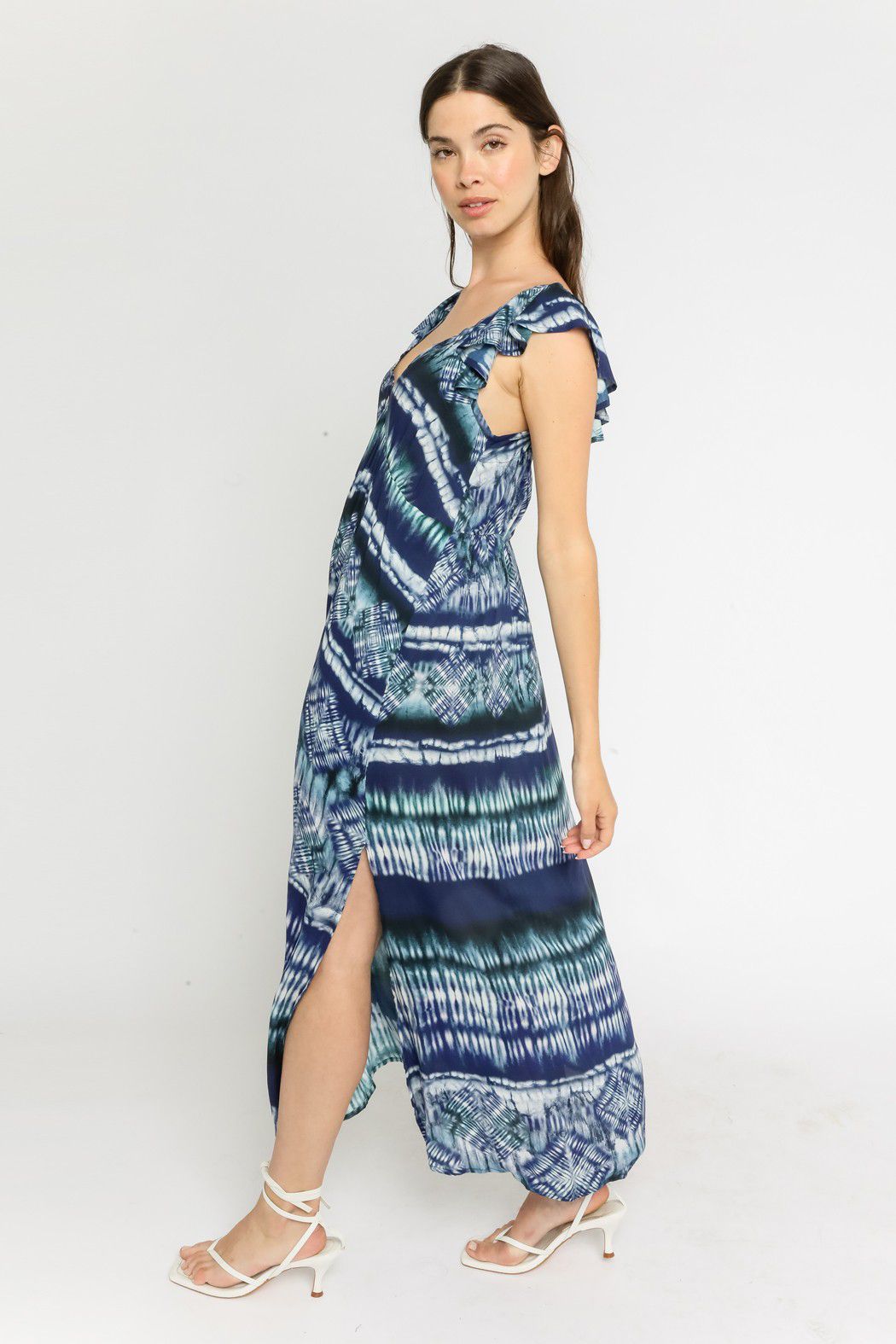 Blue Wave Midi Dress