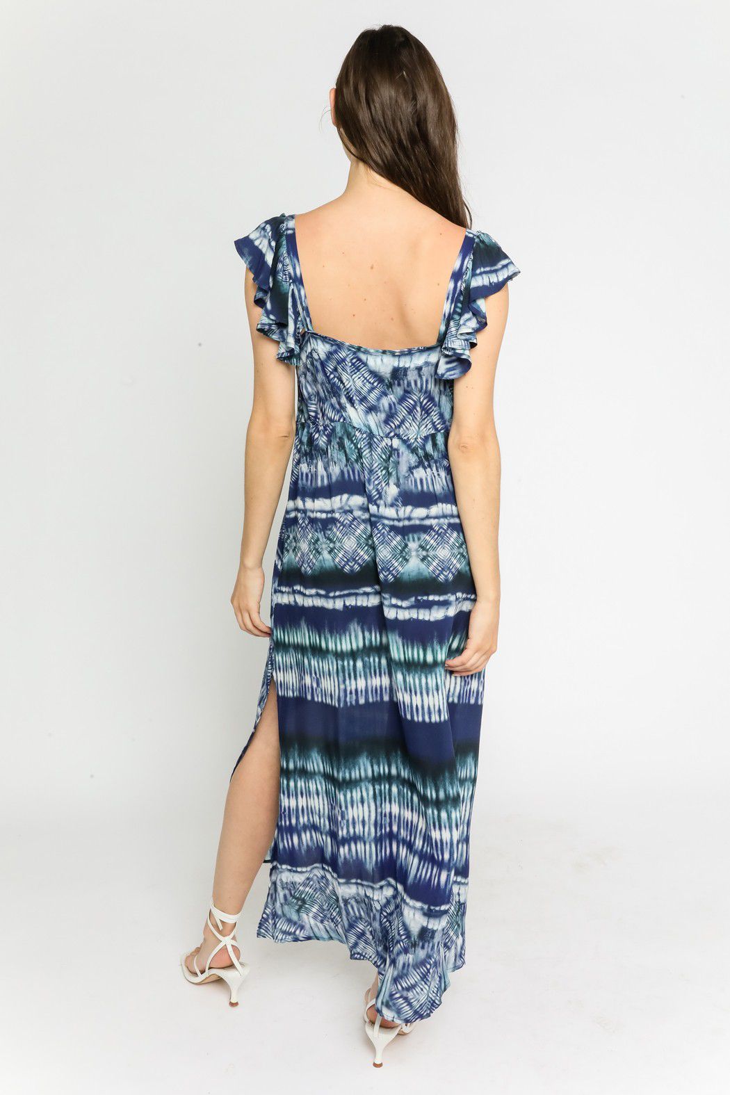 Blue Wave Midi Dress